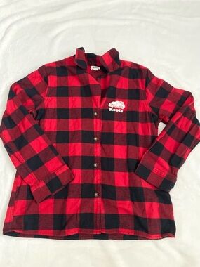 Roots Red & Black Buffalo Plaid Button-Down Shirt